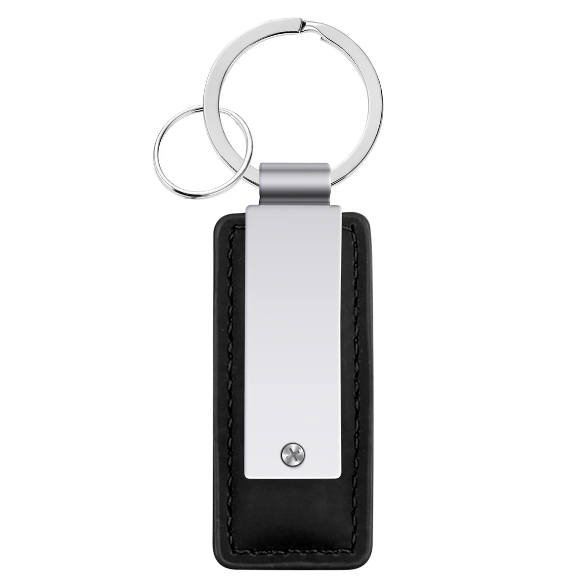 Rectangular Leatherette Key Fob