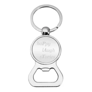 Metal Bottle Opener Opener Keychain - 3.25" x 1.15"