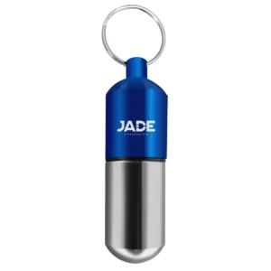 Aluminum Mini Pill Box Keychains