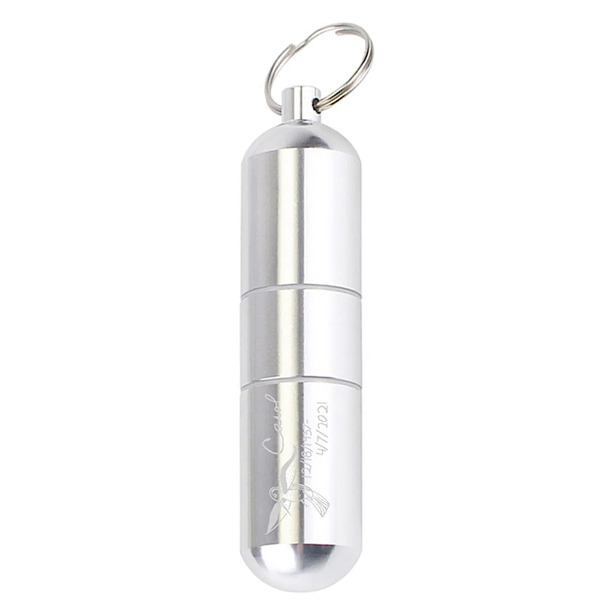 Aluminum Pill Box Key Tag
