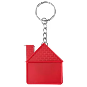 Plastic House Tape Measure Keychains