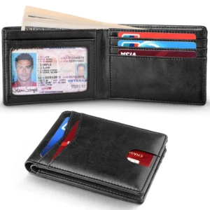 Leather RFID Business Card Holders - 4.2" x 3" x 0.5"