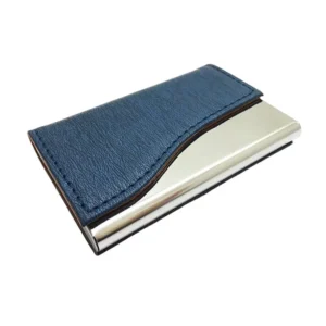Leatherette Stainless Steel Business Card Holders