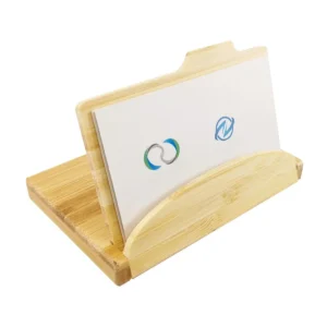 Bamboo Desk Contact Holder