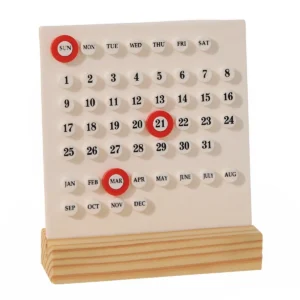 Wood Stand Date Display