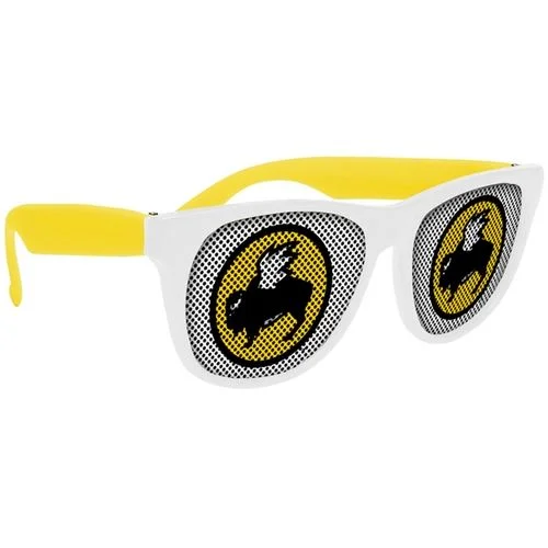 Plastic Classic Sunglasses - White - Image 4