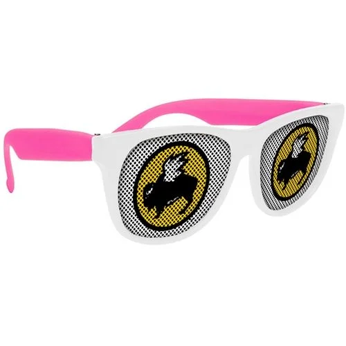 Plastic Classic Sunglasses - White - Image 5
