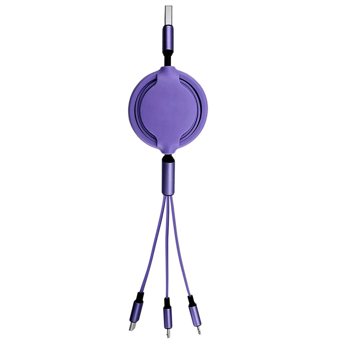 Silicone Retractable Braided Charge Cord - Image 2