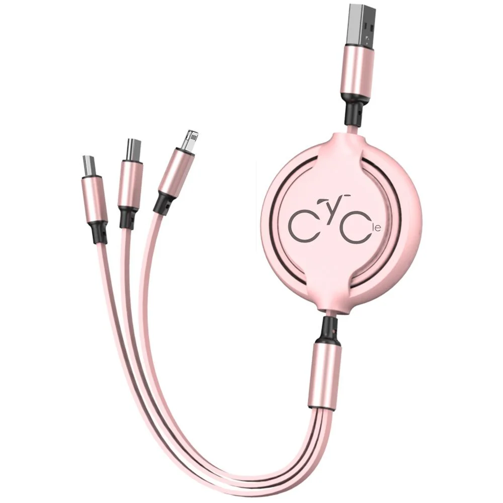 Silicone Retractable Braided Charge Cord - Image 3