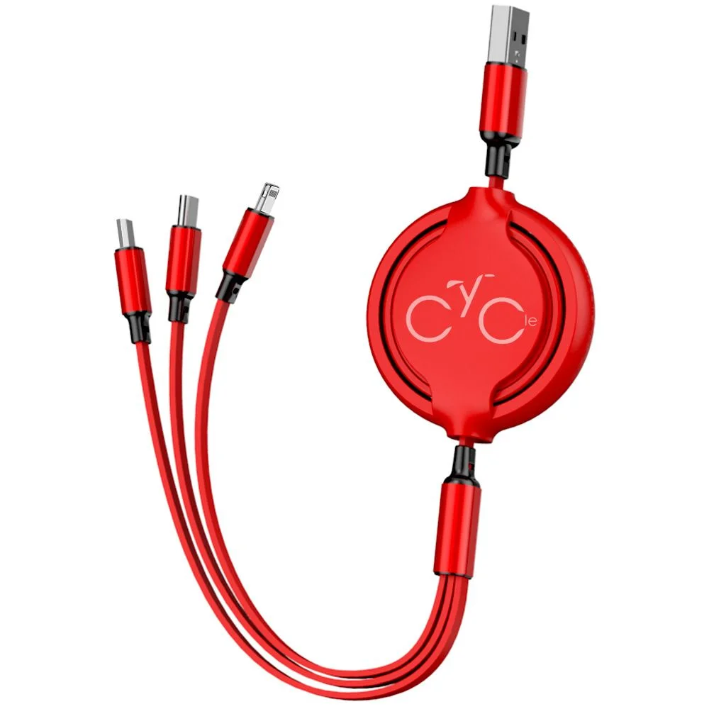 Silicone Retractable Braided Charge Cord - Image 4
