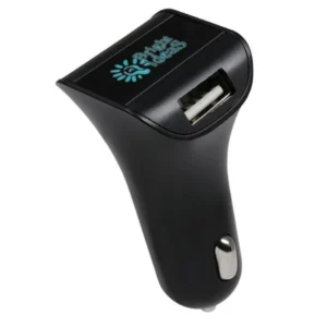 Plastic USB Wall Adapter - 1.5"w x 3.75"h x 1"d