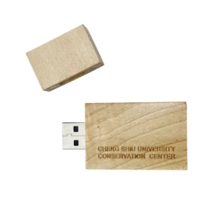 Wood Wooden Leather Data Drive