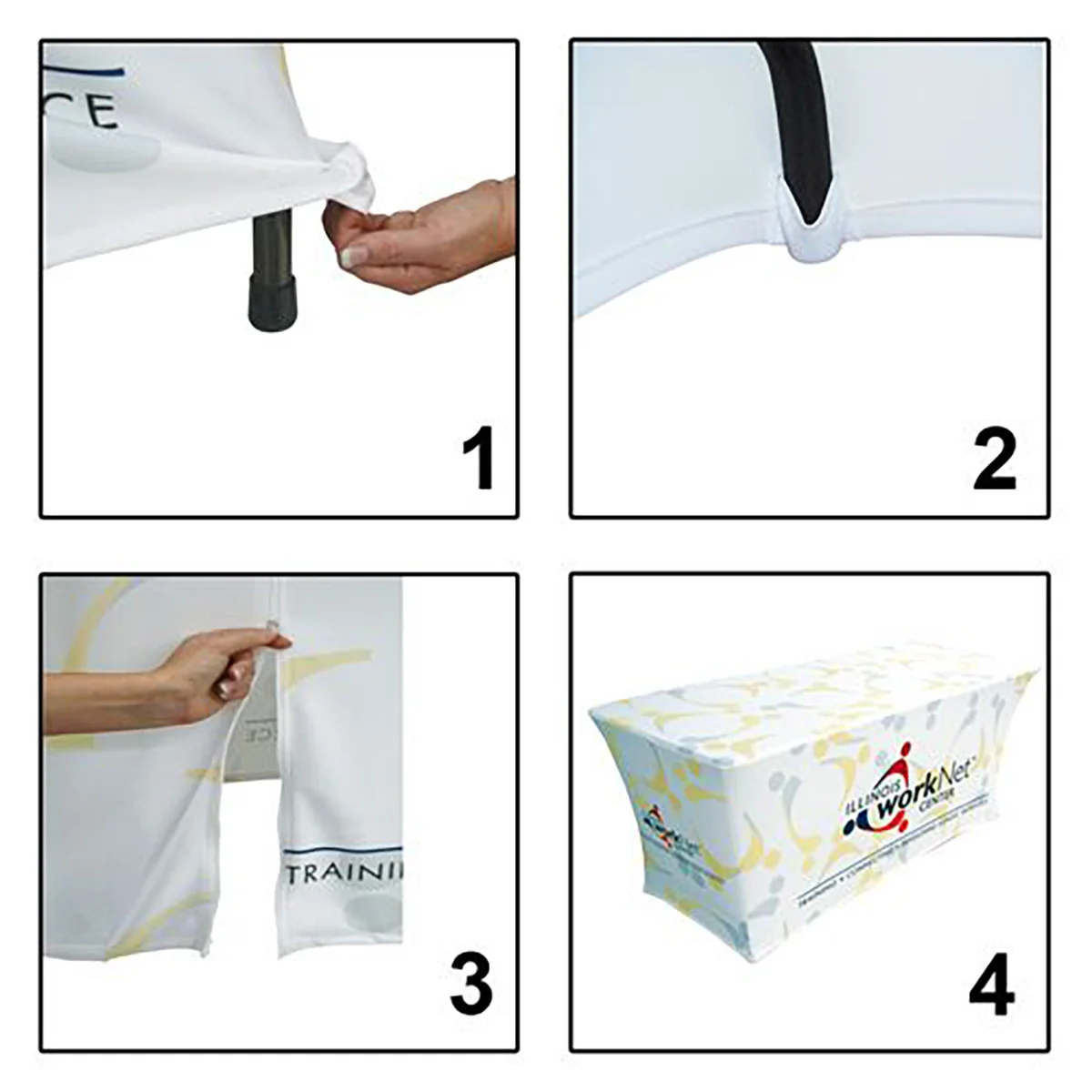 Polyester 4' x 30" Custom Table Covers - Image 2