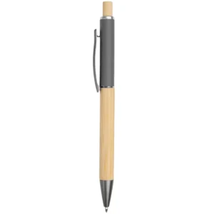 Aluminum Soft Touch Bamboo Barrel Writer